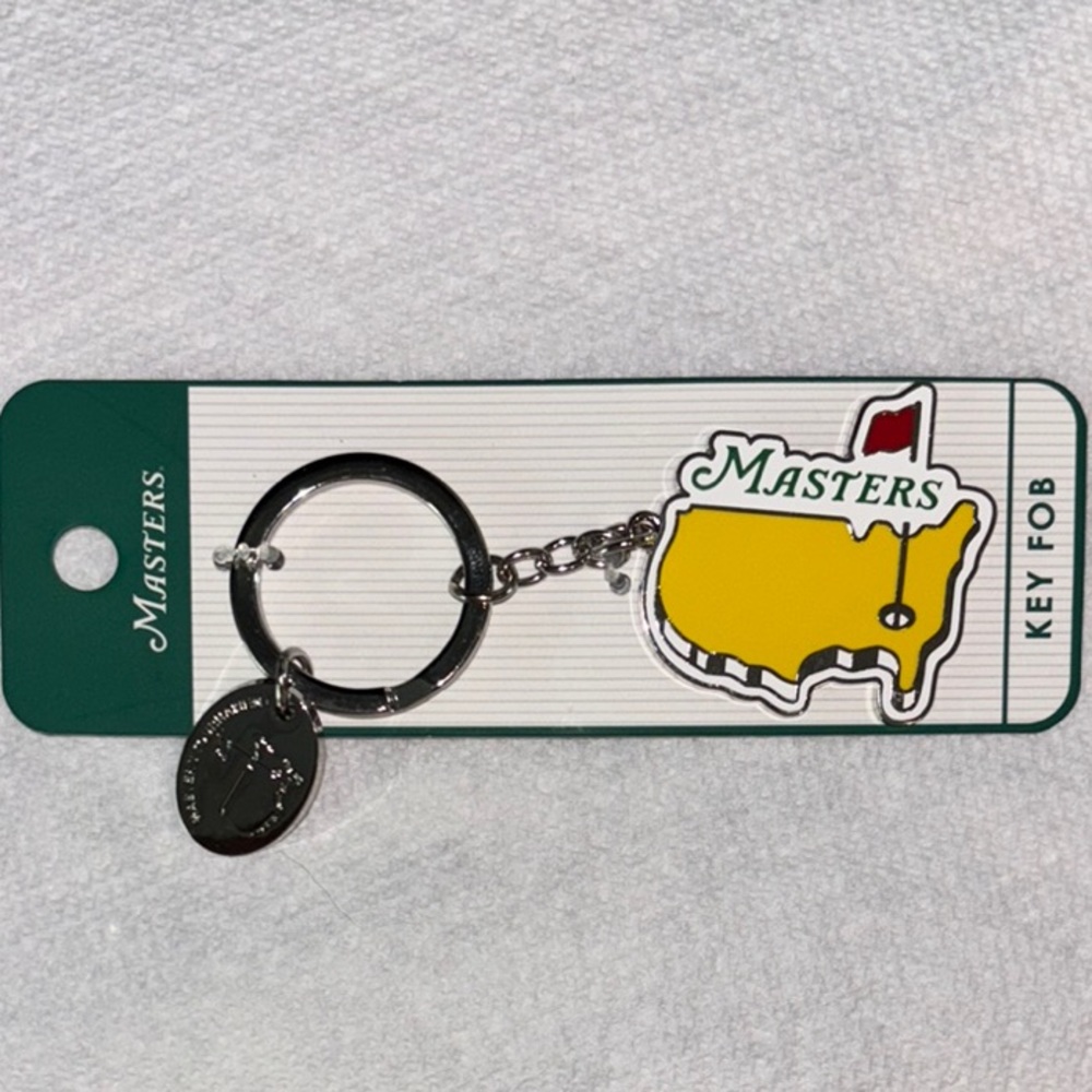 Masters Logo Yellow Key Fob